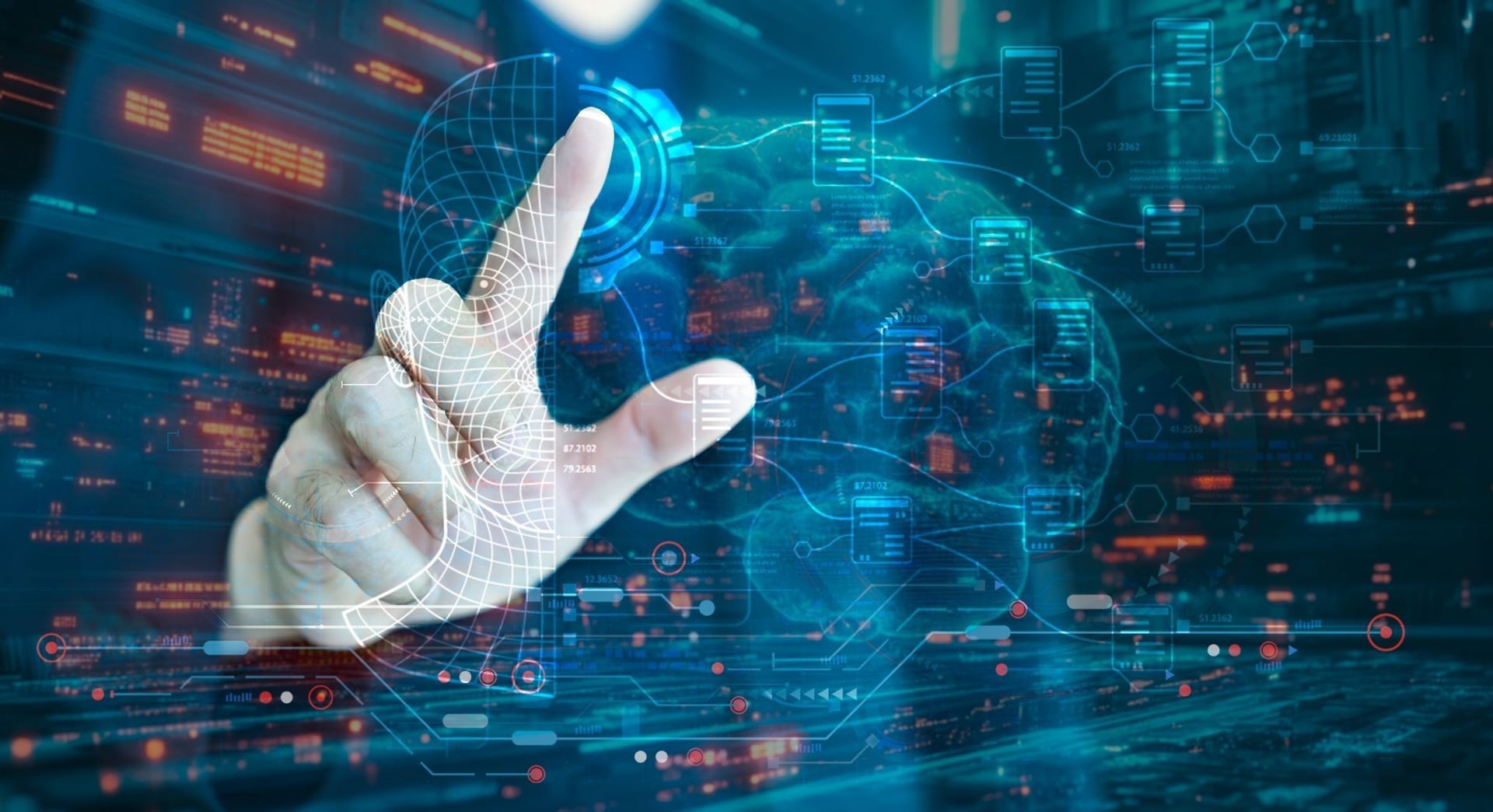 Human Interacting with a digital dashboard to integrate AI