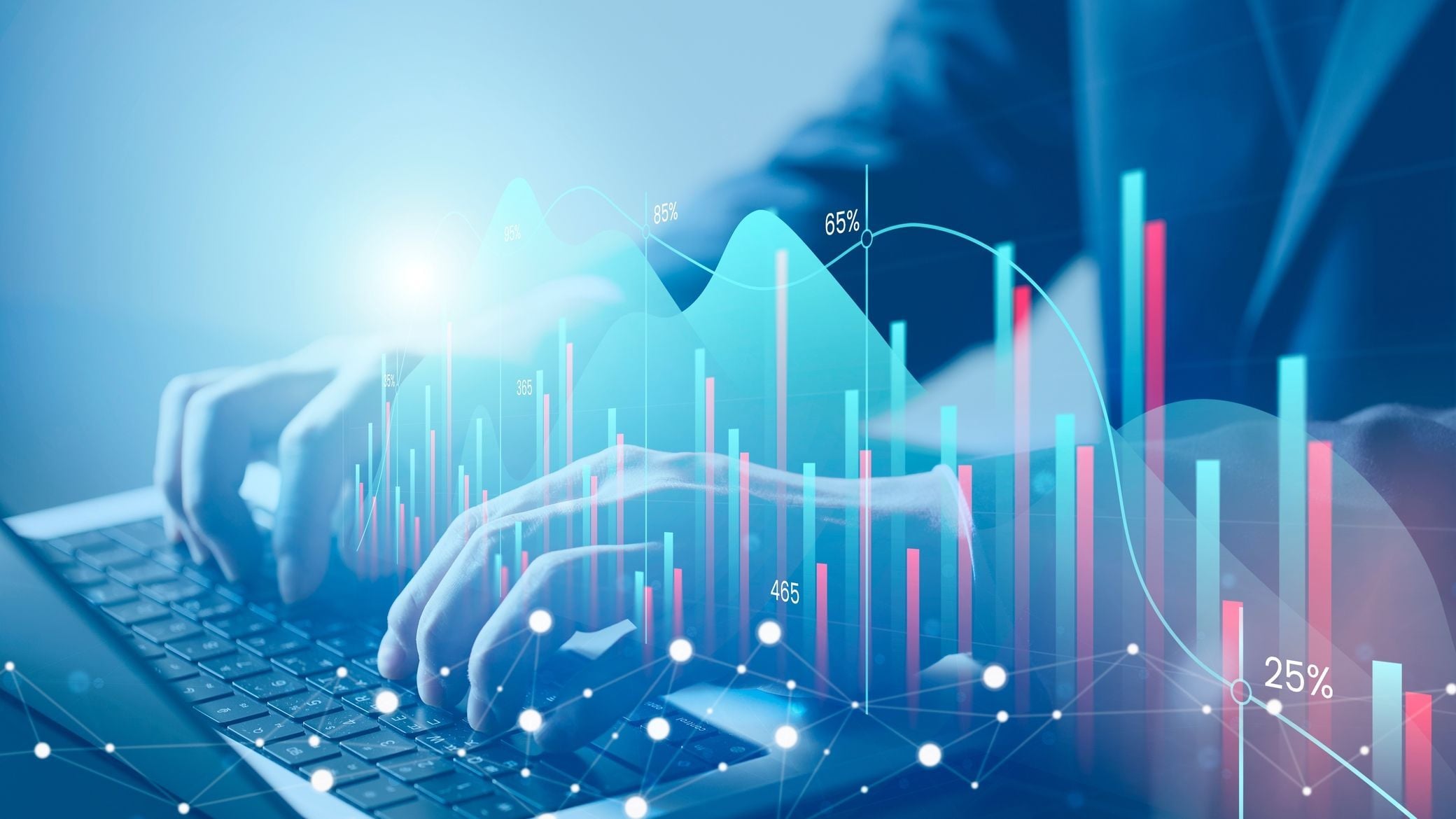 Software Engineer with a data visualization dashboard 